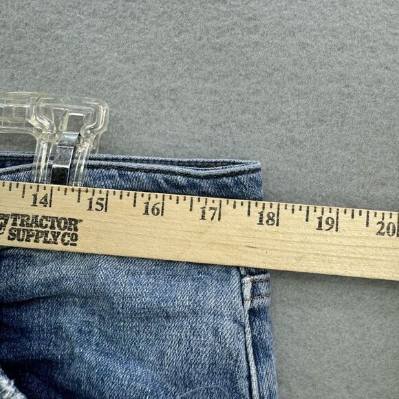 Pistola Womens Medium Wash Blue High-Rise Distressed Straight Jeans Size 31 - Picture 10 of 11